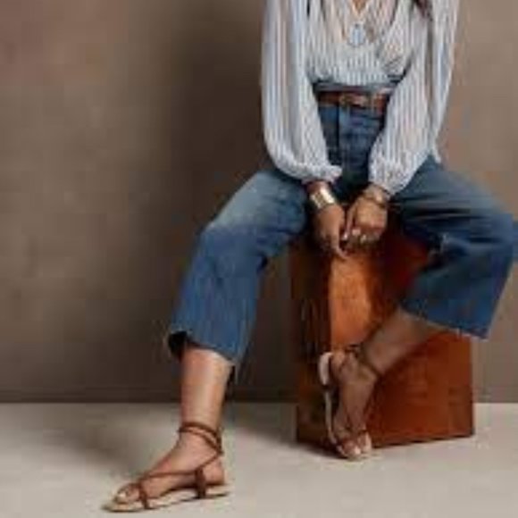 NEW Banana Republic Factory TALL Wide Leg Crop Jeans Size 28 TALL - Picture 2 of 12